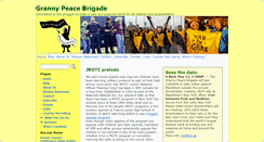 Desktop Screenshot of grannypeacebrigade.org